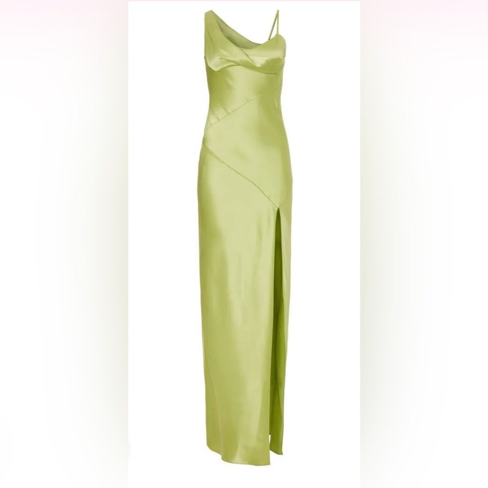 Nicholas Green Satin Gown Size 4 - Picture 5 of 11